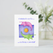 象は飛べる！ポストカード ポストカード (スタンド正面)