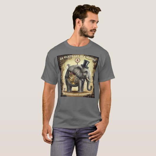 象は鼠だ Tシャツ (正面フル)