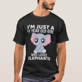 象は11歳だ Tシャツ (正面)