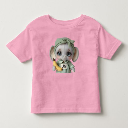 象ふくらはぎバナナ トドラーTシャツ (正面)
