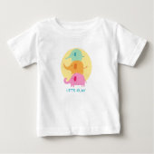 象よ遊 ベビーTシャツ (正面)