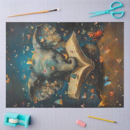 象をお洒落学籍で切り離す 薄葉紙 (クラフト)