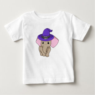象をウィザードとして ベビーTシャツ