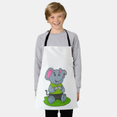 象をゲーマーとして エプロン (着用した状態)