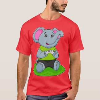 象をゲーマーとして Tシャツ