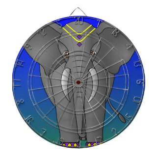 象をテーマにしたダートボード ダーツボード