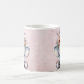 象をテーマにした子供部屋：愛らしい装飾 コーヒーマグカップ (中央)