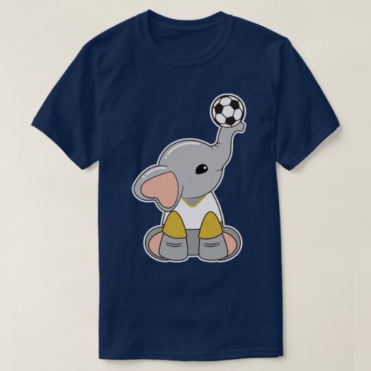 象をボールでプレーヤー4 Tシャツ (デザイン正面)