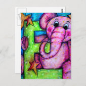 象を呼ぶ ポストカード (正面/裏面)