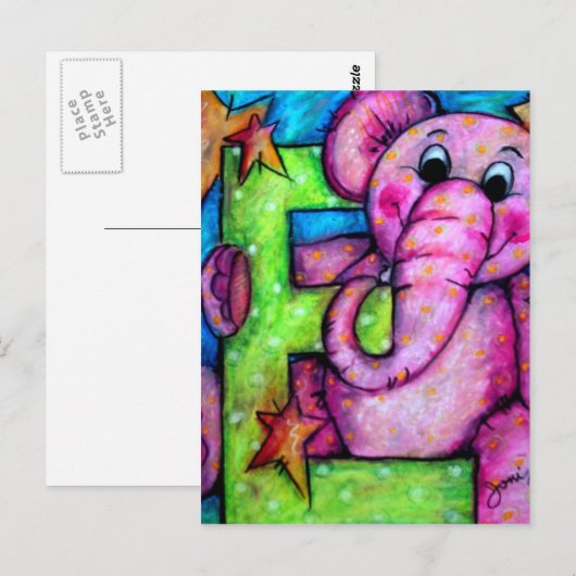 象を呼ぶ ポストカード (正面/裏面)