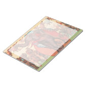 象を女性とトレーナーと一緒に演奏。 ノートパッド (アングル)