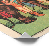 象を女性とトレーナーと一緒に演奏。 ポスター (角)