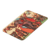 象を女性とトレーナーと一緒に演奏。 マグネット (左側)