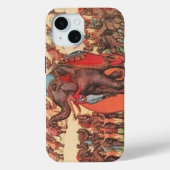 象を女性とトレーナーと一緒に演奏。 Case-Mate iPhoneケース (裏面)