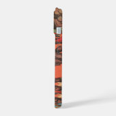 象を女性とトレーナーと一緒に演奏。 iPhone 15ケース (左側面)