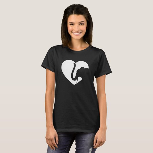 象を愛する象の男性の子供 Tシャツ (正面フル)