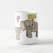象を救おう コーヒーマグカップ (中央)