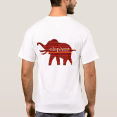 象を救って下さい Tシャツ (裏面)