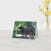 象を救特徴とする「Eur Planet Notecard」 カード (黄色い花)