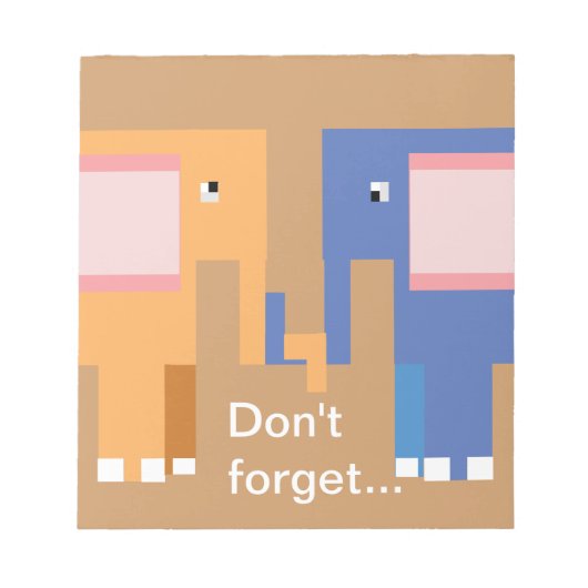 象を表示し忘れない ノートパッド (正面)