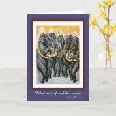 象を遊ぶ5テューバ カード (黄色い花)