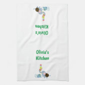 象アイスクリームフローラマウスキッチンハンドタオル キッチンタオル (縦)