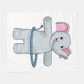 象アットスポーツフィットネスタイヤ フリースブランケット (正面(横))