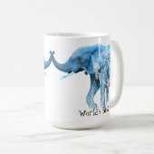 象アフリカ動物世界のボーナス最高のパパ コーヒーマグカップ (正面右)