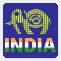 象インド色彩の鮮やか象