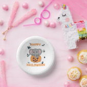 象インパンプキンキュートエレファントハッピーハローウィン ペーパーボウル (パーティー)