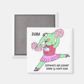 象エレガント象 マグネット (正面/裏面)