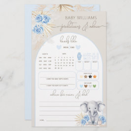 象オ少年サファリ赤ちゃんシャワー予測ゲーム