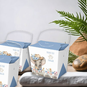 象カウボーイウェスタンボホワイルドフラワー フェイバーボックス