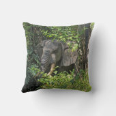 象カッコいい枕！ クッション (裏面)