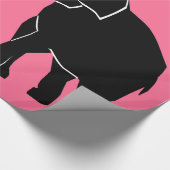 象カップルカスタムカラーラッピング紙 ラッピングペーパー (角)