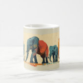 象カラフルヴィンテージ コーヒーマグカップ (中央)