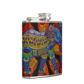 象カラフル華美と曼荼羅 フラスク (右)