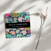 象カラフル象、セ遊ンタ、アクティビティセンター スクエア名刺