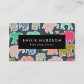 象カラフル象、セ遊ンタ、アクティビティセンター 名刺 (正面)