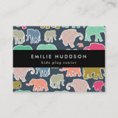象カラフル象、セ遊ンタ、アクティビティセンター 名刺 (正面)
