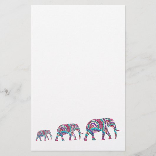 象カラフル象 チラシ (正面)