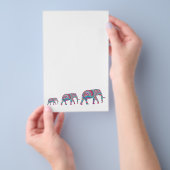 象カラフル象 チラシ (ハンドル)