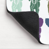 象カラフル象 マウスパッド (コーナー)