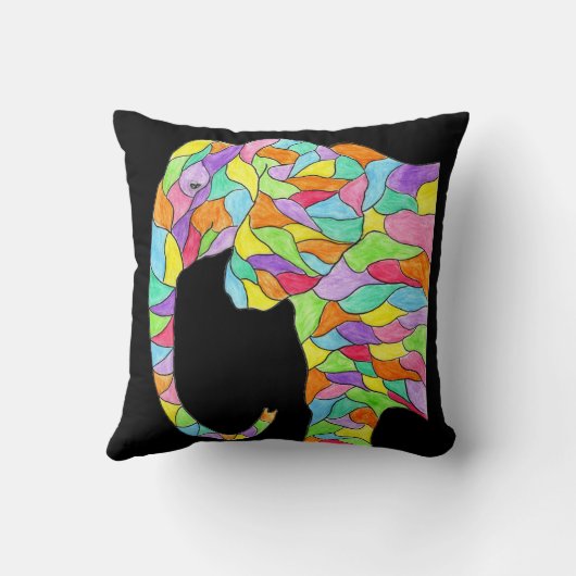 象カラフル クッション (裏面)