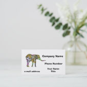 象カラフル 名刺 (スタンド正面)