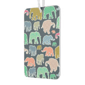 象カラフル、象の模様、ジグザグ カーエアーフレッシュナー (左)