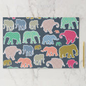 象カラフル、象の模様、ジグザグ ペーパーパッド (インサイチュ)