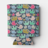 象カラフル、象の模様、ジグザグ 缶クーラー (裏面)