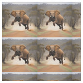 象カンガルー・ホップ ファブリック (見本)