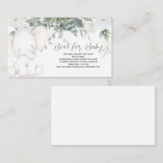 象カード用ベビー帳 エンクロージャーカード (正面/裏面)